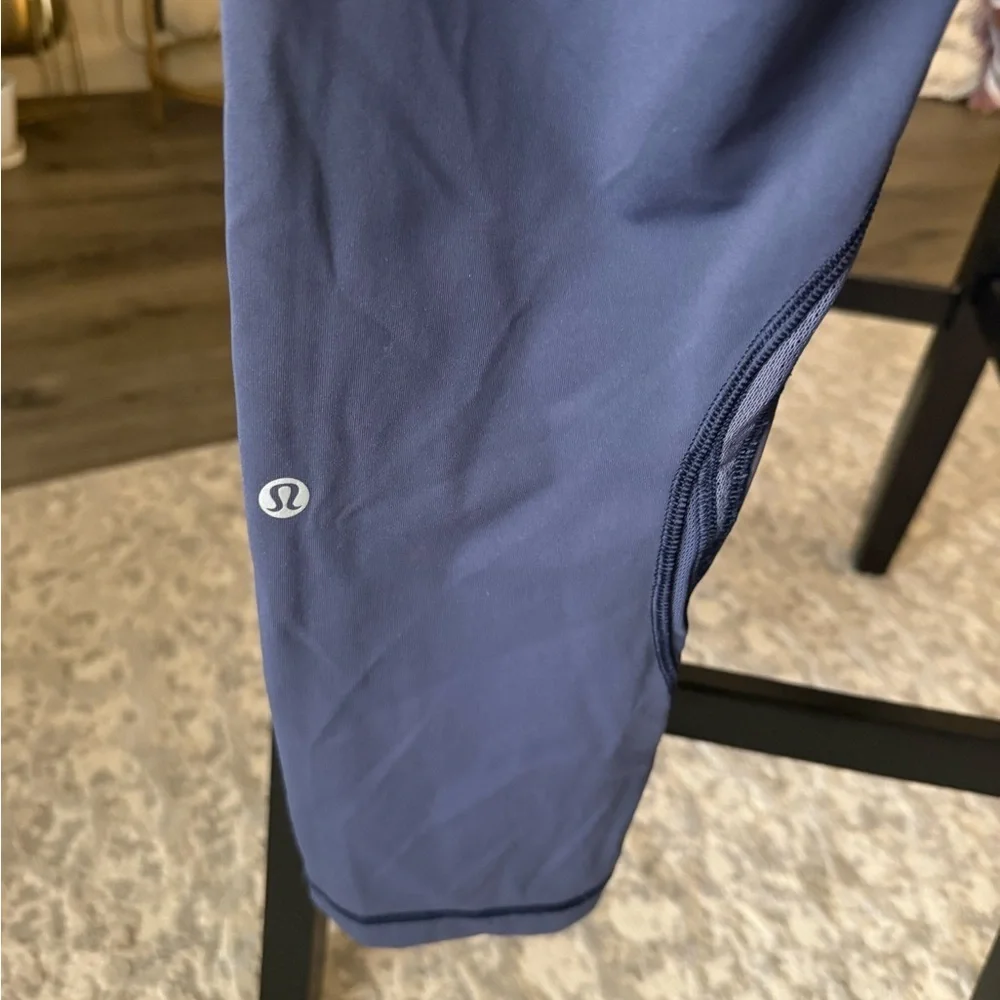 Lululemon High Times Metta High Rise Legging 7/8 Length Pant, Purple, 8